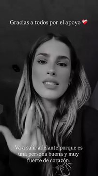 Julieta Poggio mostró su angustia por el delicado estado de Thiago Medina