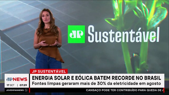 Energia solar e eólica batem recorde na geração elétrica do Brasil; Patrícia Costa comenta