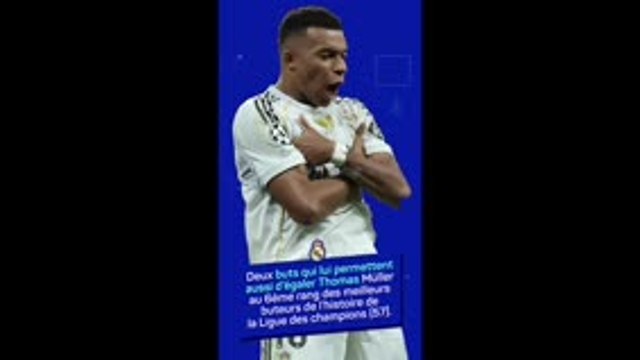 Real Madrid - Mbappé atteint les 50 buts avec le Real et égale Thomas Müller en C1