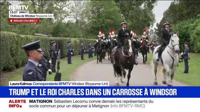 Accueil royal à Windsor pour Donald Trump: Le Roi Charles III et le président américain partagent un carrosse lors de la parade royale