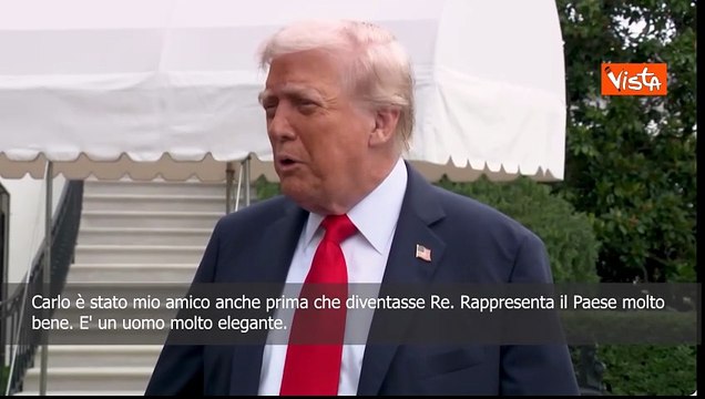 Trump: Re Carlo è mio amico, è un uomo elegante e rappresenta il Regno Unito molto bene
