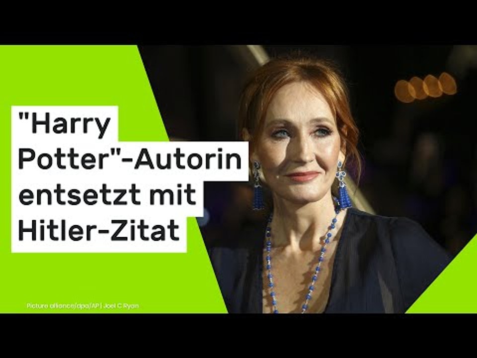 J.K. Rowling: 'Harry Potter'-Autorin entsetzt mit Hitler-Zitat - wieso das gefährlich ist
