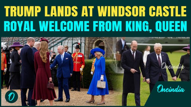 Trump and Melania Land at Windsor: King Charles, Queen Camilla, William & Kate Stage Royal Welcome