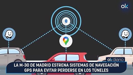 Los túneles de la M30 madrileña contarán con sistemas de navegación GPS para evitar perderse