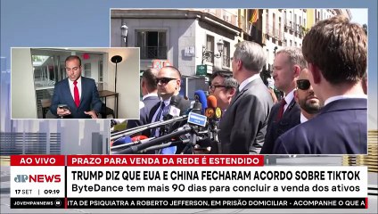 Trump diz que EUA e China fecharam acordo sobre TikTok