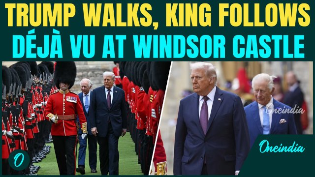 Trump Walks Ahead of King Charles III: Echoes 2019 Queen Elizabeth Moment,Palace Protocol Questioned