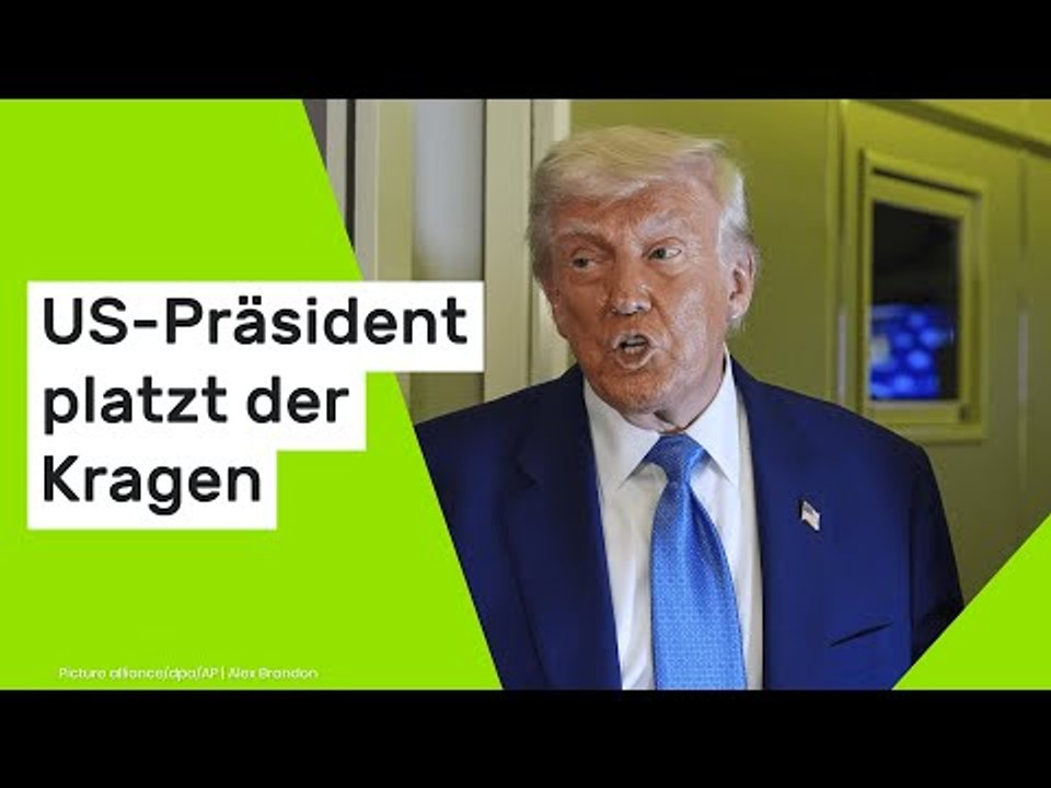 Donald Trump: 'Wer kommt auf solche lächerlichen Ideen?' - US-Präsident platzt der Kragen