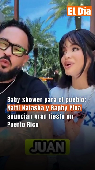 Baby shower para el pueblo: Natti Natasha y Raphy Pina anuncian gran fiesta en Puerto Rico