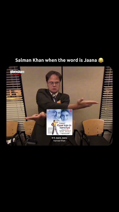 Salman Khan just loves the word Jaana 😂    #salmankhan #jaana #songs #edits #reels #movies #celebs #actors [Actors, movies, celebs, Salman Khan, glamsham, reels]