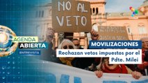 Entrevista | Movimientos exigen la derogación de vetos del Pdte. Milei