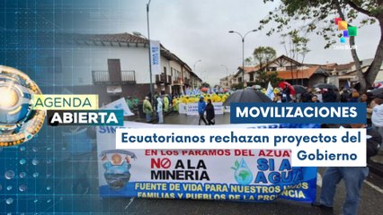 Ecuatorianos mantendrán las protestas por la crisis política