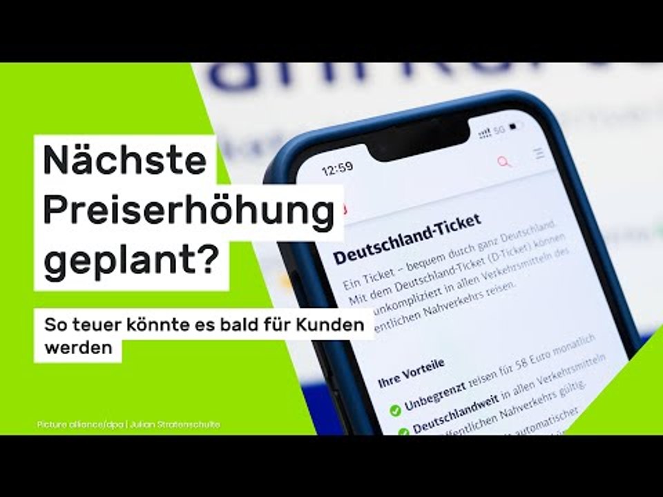 Deutschlandticket: Nächste Preiserhöhung geplant? So teuer könnte es bald für Kunden werden