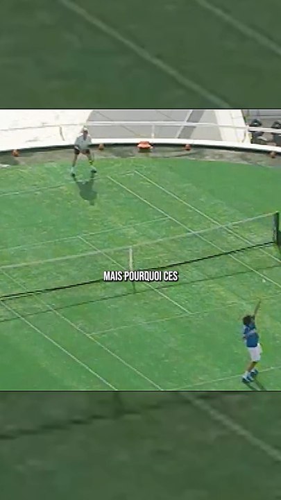 Un match de tennis à 200 mètres de haut, suspendu au-dessus du vide ! 😳
