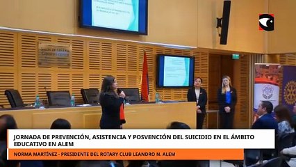 Jornada de prevención, asistencia y posvención del suicidio en el ámbito educativo en Alem