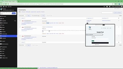 Wordpress.com - Lesson 173 - Replying to User Comments