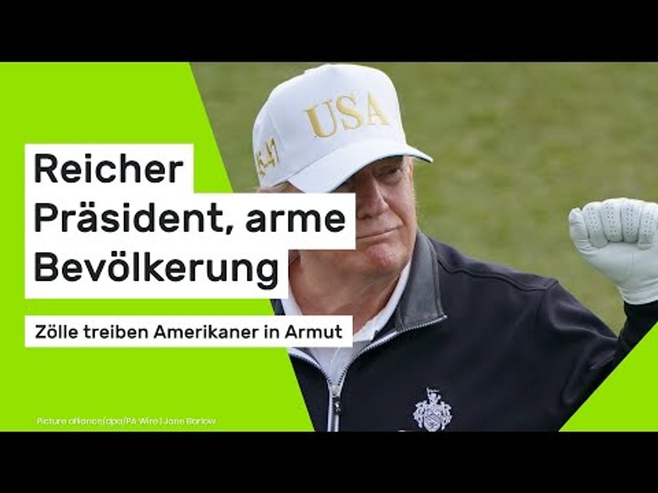 Reicher Präsident, arme Bevölkerung – Zölle treiben Amerikaner in Armut