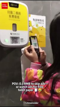 Video: ¿Te imaginas que para recibir papel higiénico en el baño tengas que ver anuncios en tu celular? 