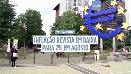 Inflação na zona euro mais baixa do que o previsto em agosto