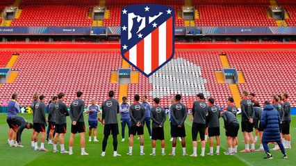 Atlético de Madrid entrena en Anfield previo al juego de Champions League ante el Liverpool