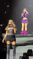 Catherine Fulop se cayó del escenario en pleno show de Erreway