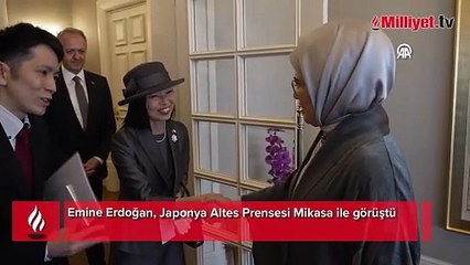 Emine Erdoğan'dan Japonya Altes Prensesi Akiko Mikasa ile görüşmesine ilişkin paylaşım