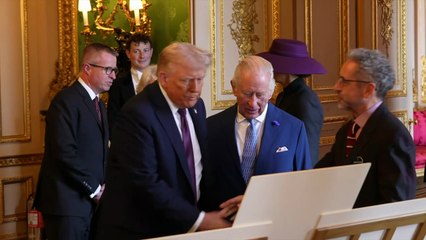Donald Trump visits Royal Collection exhibition