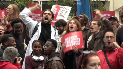 Des étudiants manifestent à Bruxelles