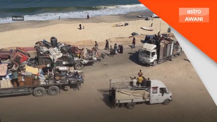 Pertempuran di Gaza paksa lebih ramai penduduk berpindah