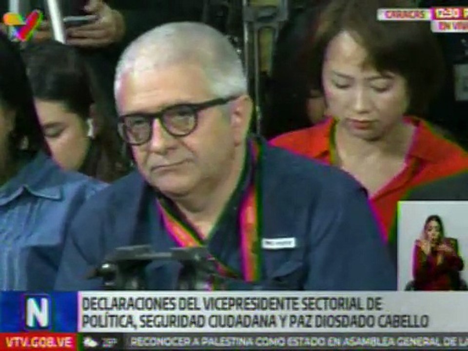 Vpdte. Sec. Diosdado Cabello: Aquí no hay tensión, hay un asedio, una agresión contra el pueblo