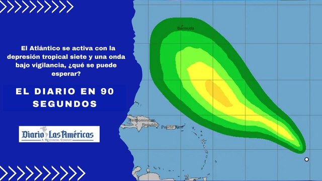 El Atlántico se activa con la depresión tropical siete y una onda bajo vigilancia, ¿qué se puede esperar? | El Diario en 90 segundos