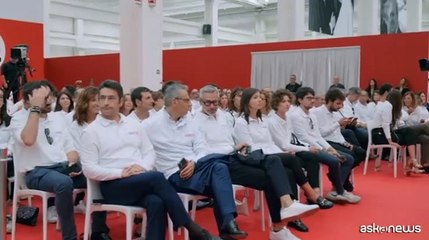 Mattarella e Meloni alla cerimonia per 100 anni di Francesco Merloni