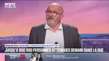 Mobilisation du 18 septembre: "On manifeste toujours de manière pacifique", assure Benjamin Amar, syndicaliste, membre du bureau de la CGT 94