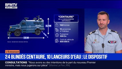 18 septembre: 24 véhicules blindés Centaure déployés, du jamais-vu depuis les Gilets jaunes