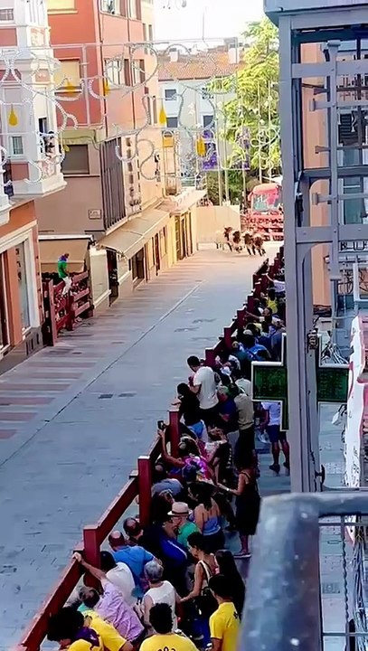Éxito de participación en el encierro de prueba celebrado este miércoles en el casco histórico de la ciudad