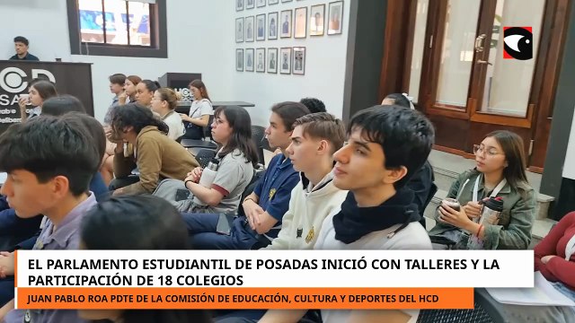 El parlamento Estudiantil de Posadas inició con talleres y la participación de 18 colegios