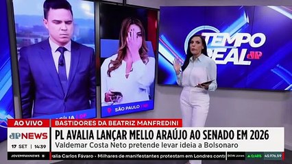 PL avalia lançar vice-prefeito de SP como candidato ao Senado nas eleições de 2026 | TEMPO REAL