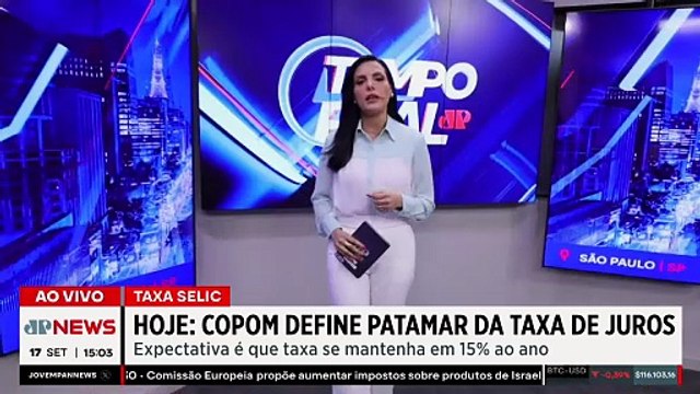 Copom define hoje patamar da taxa de juros no Brasil | TEMPO REAL