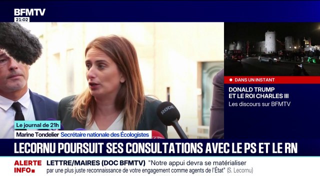 Sébastien Lecornu poursuit ses consultations avec le PS, les Écologistes et le RN