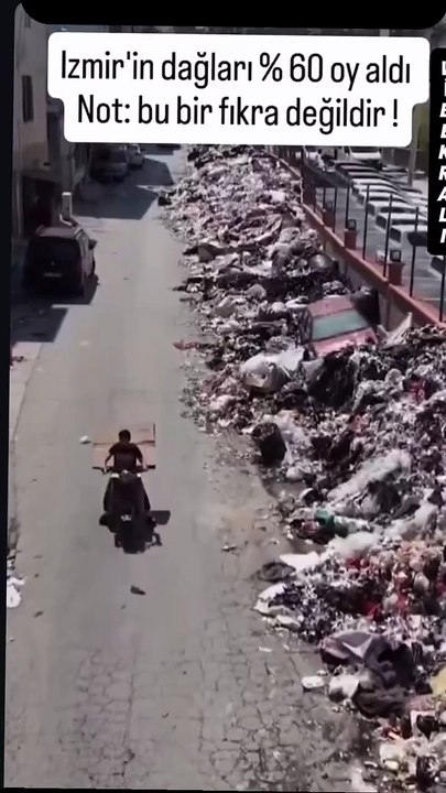 'İzmir'in dağlarında çiçekler açar' dediler! İzmir'in sokaklarına çöp dağları yığdılar!