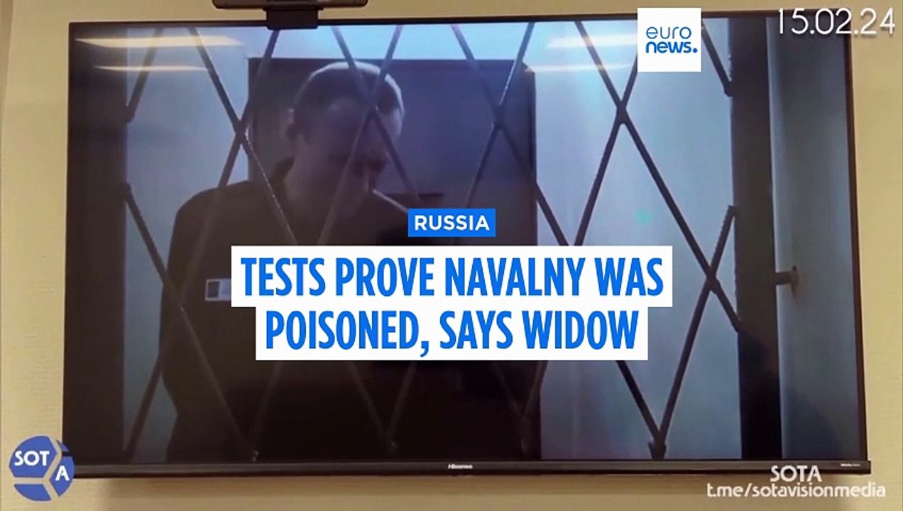 Lab tests show opposition leader Alexei Navalny poisoned in Russian prison, widow says