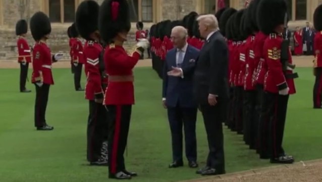 King Charles tells Trump to ‘watch the sword’ as they inspect honour guard at Windsor Castle