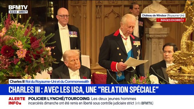 Banquet royal à Windsor avec Donald Trump: La Tyrannie menace l'Europe , souligne Charles III, roi du Royaume-Uni