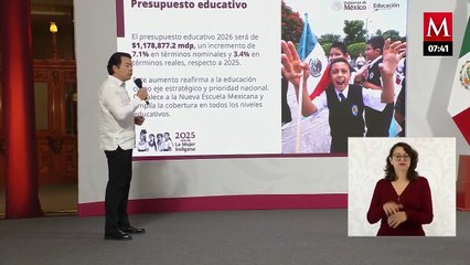 Mario Delgado informa sobre presupuesto de la SEP; garantiza becas para estudiantes