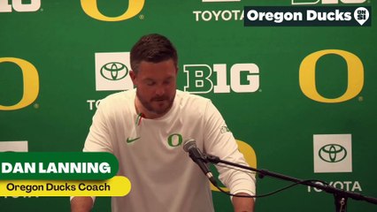 Oregon Ducks Coach Dan Lanning discusses not meeting expectations defensively on stops