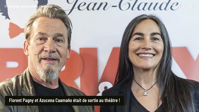 Sortie parisienne réussie pour Florent Pagny et Azucena, assortis et élégants pour assister à un événement spécial