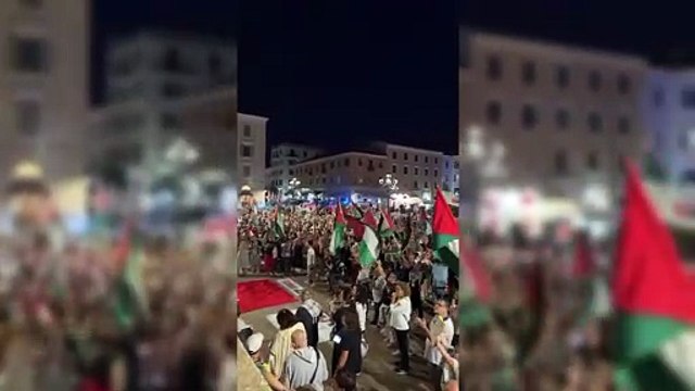 La voce di Sassari per Gaza: in centinaia in piazza d'Italia per la manifestazione pro Palestina