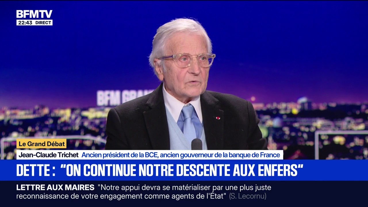 Dette: "J'espère qu'on ne va pas continuer notre descente aux enfers", déplore Jean-Claude Trichet, ancien président de la Banque centrale européenne