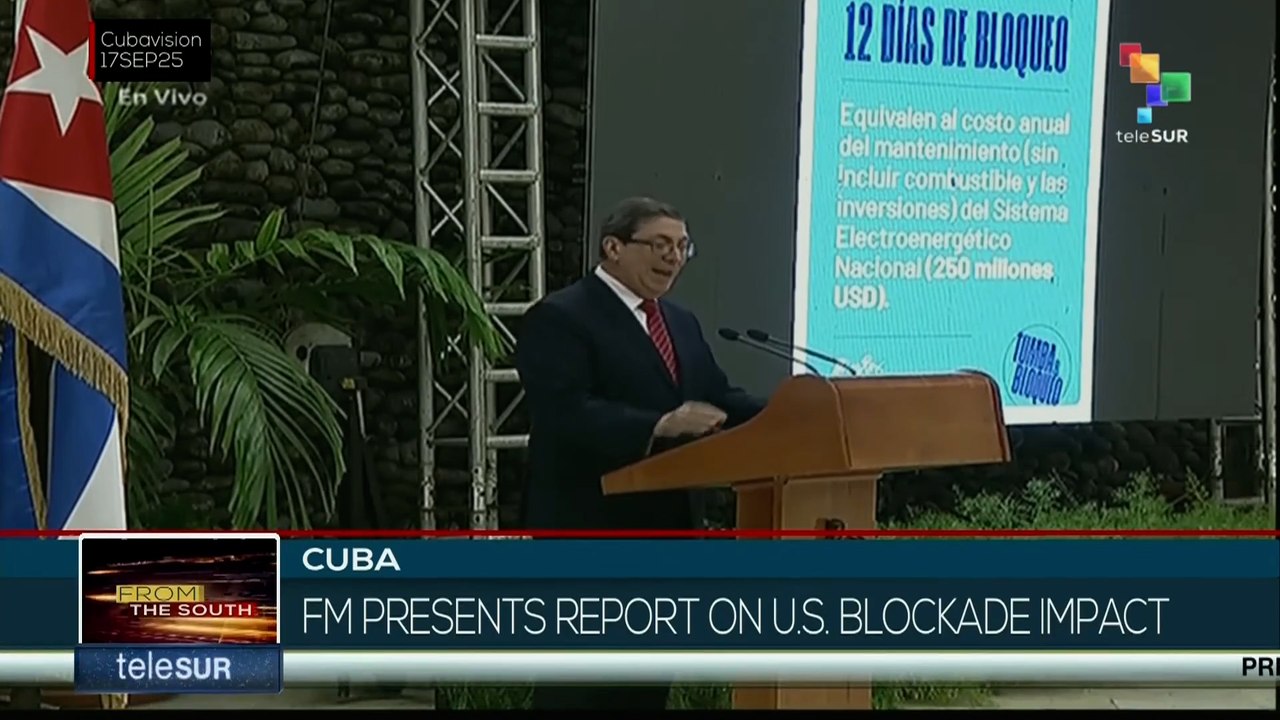 Cuba | FM presents report on U.S. blockade impact