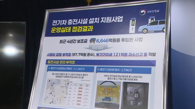 정부, 전기차 충전기 부실관리·보조금 횡령 적발 / YTN