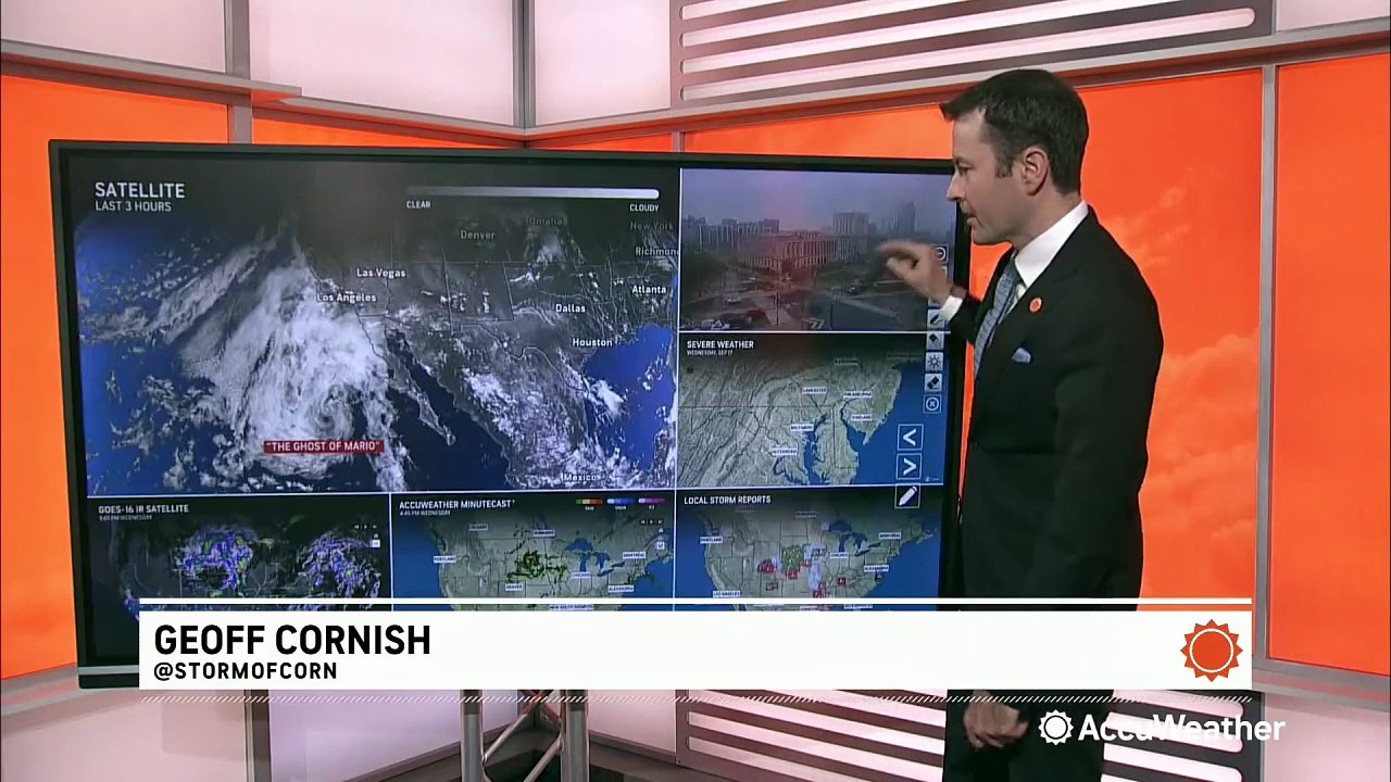 The ghost of Tropical Storm Mario is bringing rain to Southern California